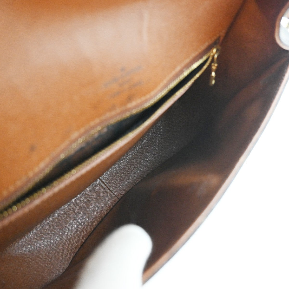 LOUIS VUITTON Saint Cloud GM Shoulder Bag Monogram Leather Brown M51242 86SA034