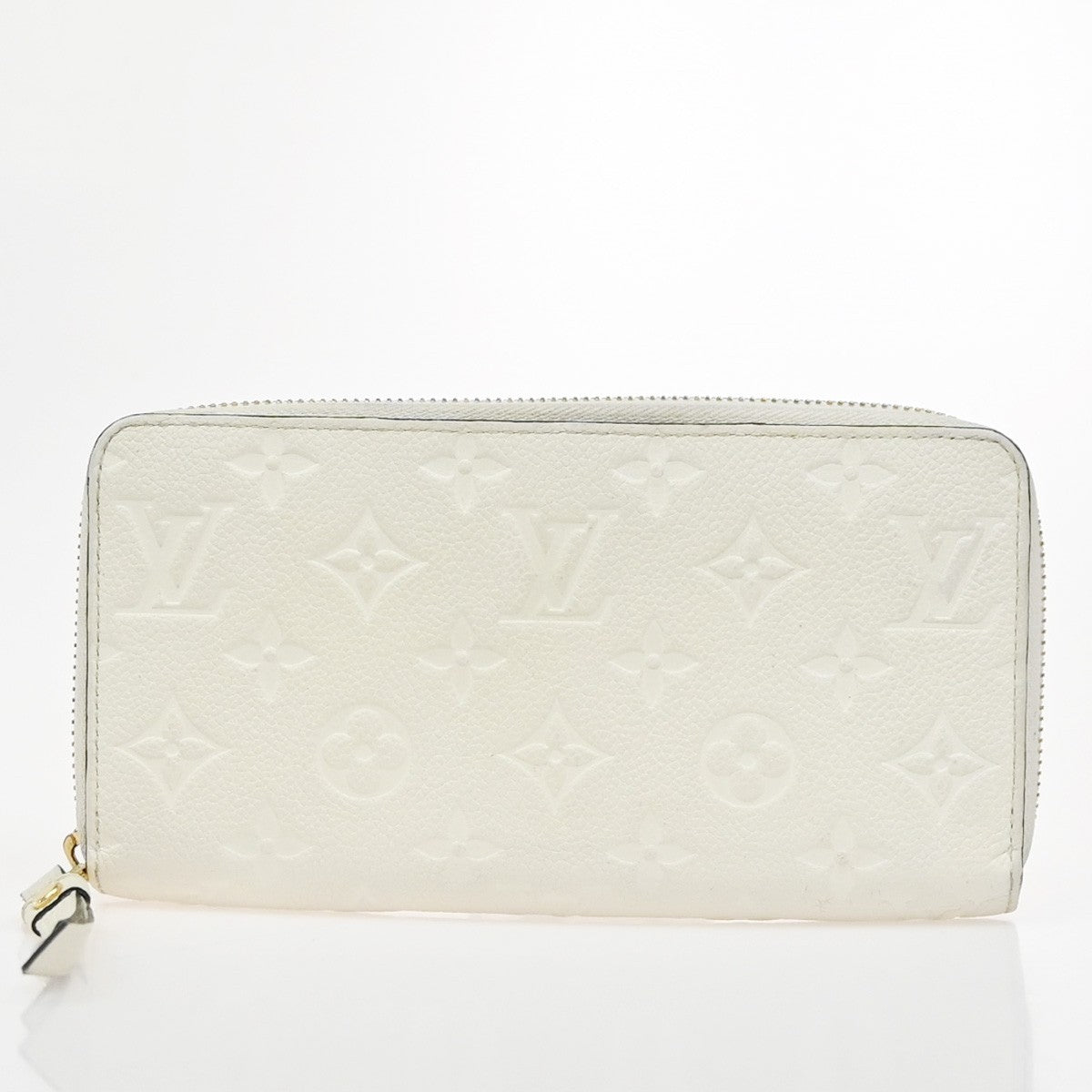 LOUIS VUITTON Zippy Wallet Long Wallet Monogram Empreinte White M93437 85EG387