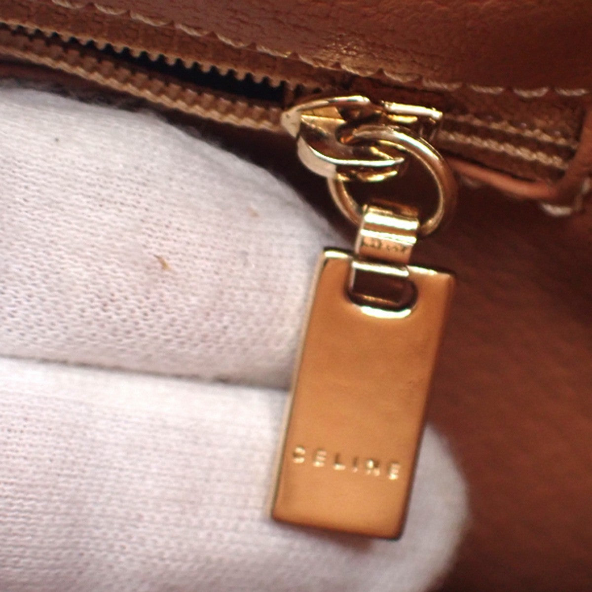 CELINE Logo Macadam Pattern Shoulder Bag PVC Leather Brown GHW Italy 33KC954