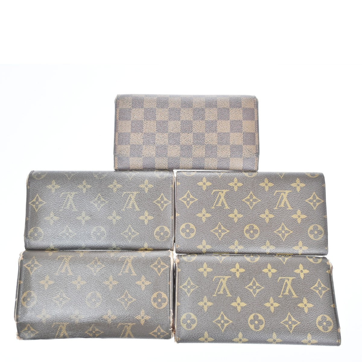 LOUIS VUITTON LV  International  5 Set Wallet Monogram Damier Leather BN 62KD076