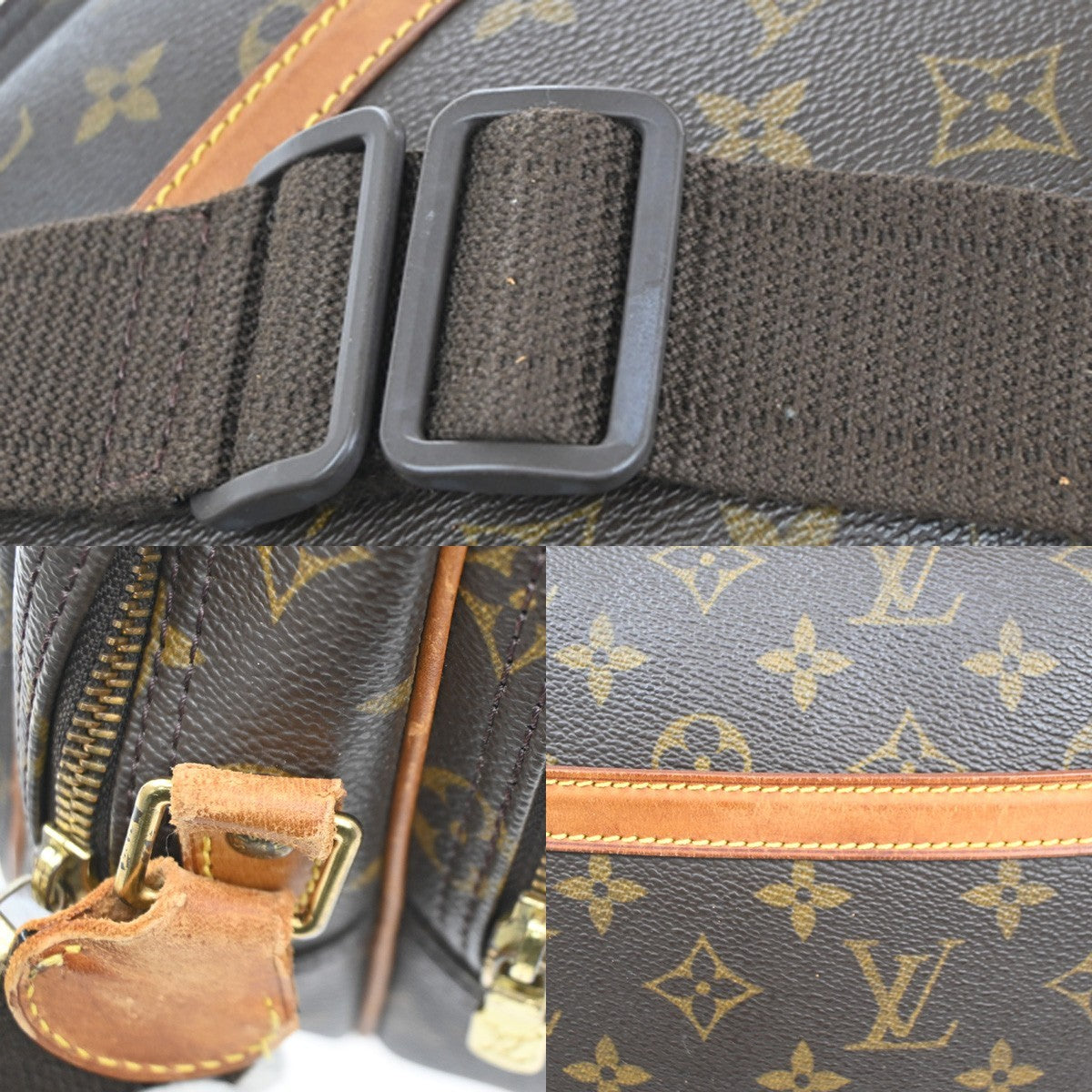 LOUIS VUITTON Reporter PM Crossbody Shoulder Bag Monogram Leather M45254 86CA323