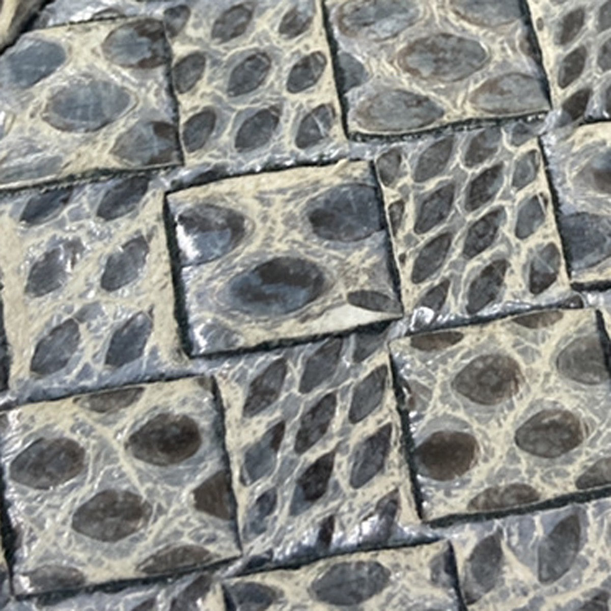 BOTTEGA VENETA Intrecciato Zip Around Long Wallet Embossing Leather Blue 69KP224