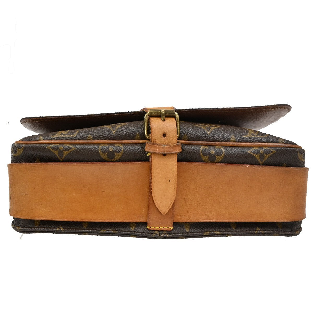 LOUIS VUITTON Cartouchiere GM Shoulder Bag Monogram Leather Brown M51252 77CA262