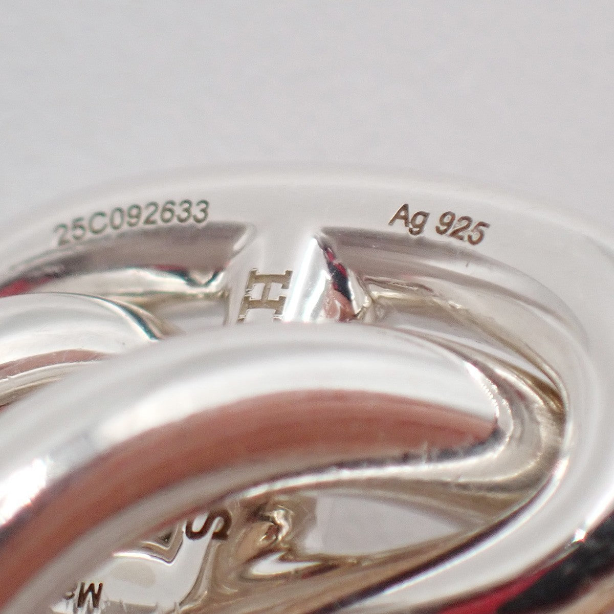 HERMES Logo Chaine D'ancre MM Chain Bracelet  15 Links Ag 925 Silver 363LC623