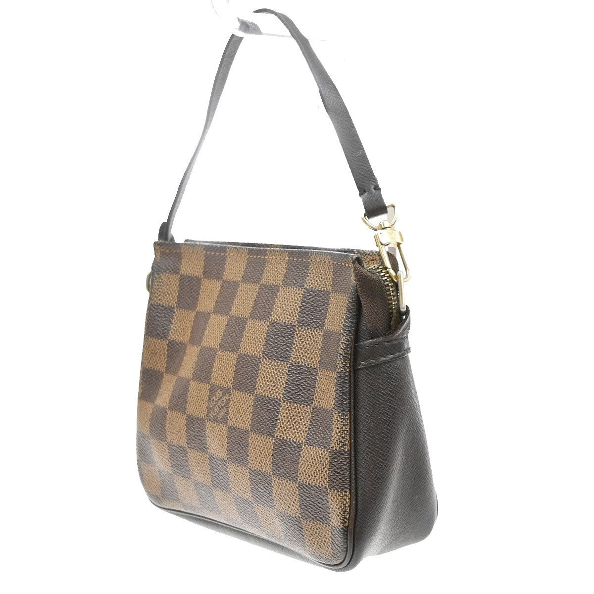 LOUIS VUITTON  Trousse Makeup Hand Bag Damier Ebene Leather Brown N51982 83SA070
