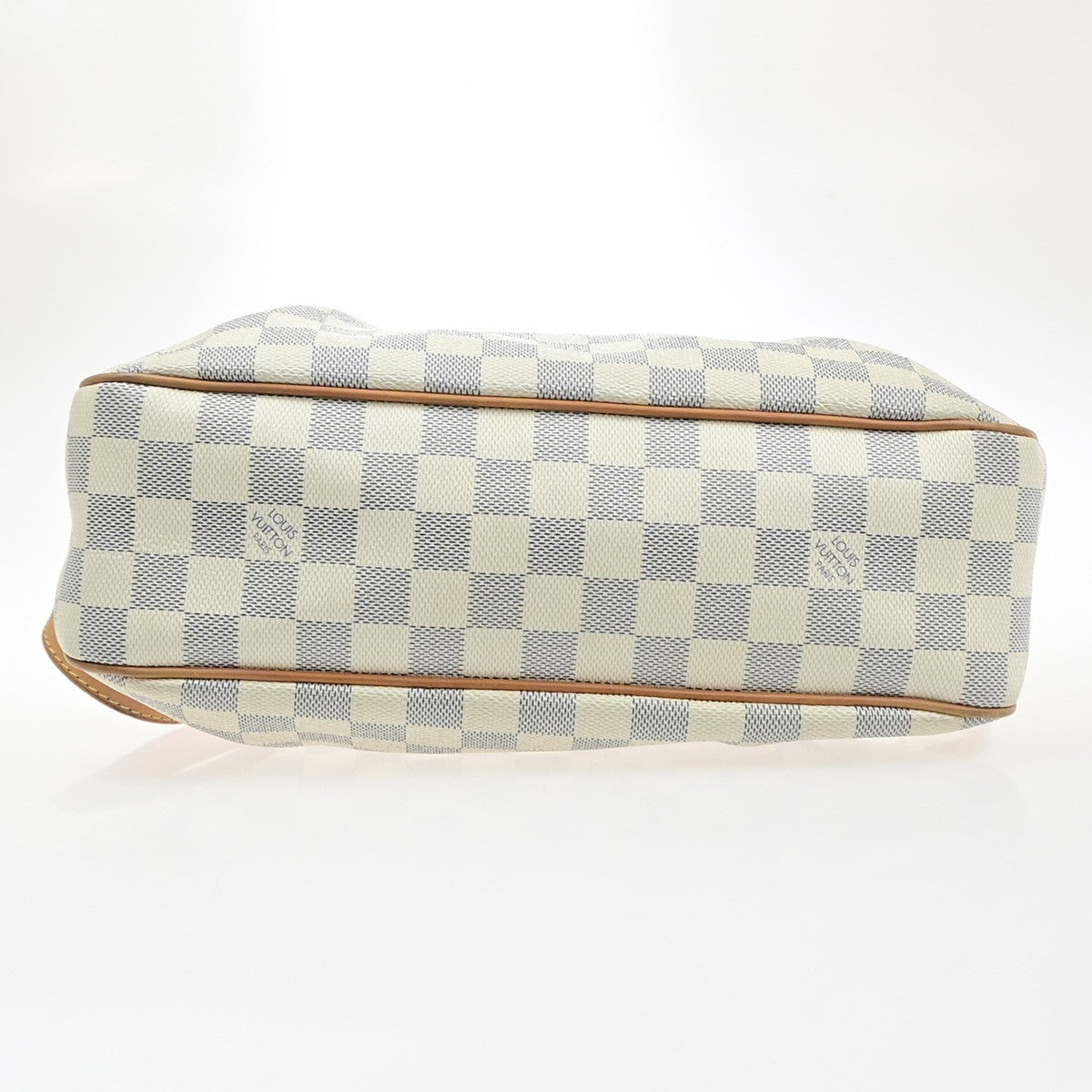 LOUIS VUITTON Siracusa PM Shoulder Bag Damier Azur Leather White N41113 91MA697