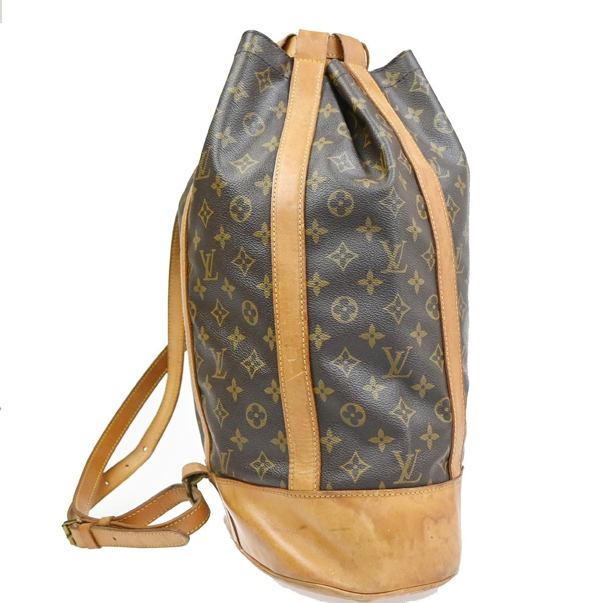 LOUIS VUITTON LV Randonnee GM Shoulder Bag Monogram Leather Brown M42244 86SA067