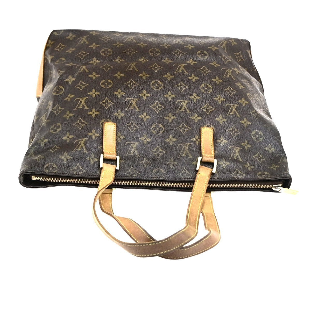 LOUIS VUITTON Cabas Mezzo Shoulder Bag Monogram Leather Brown M51151 81KD117