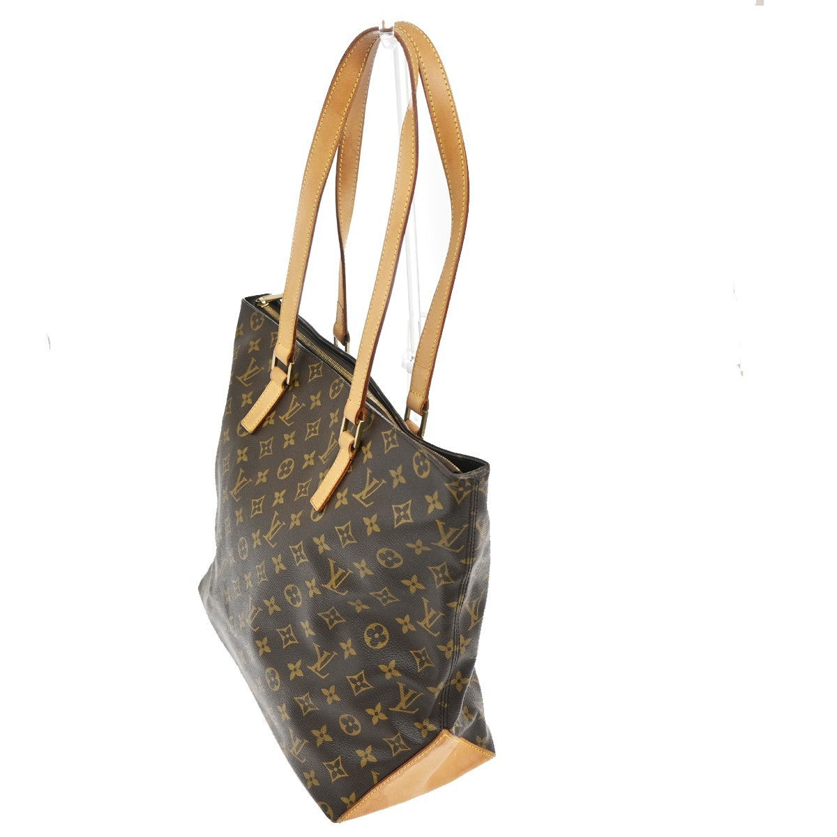 LOUIS VUITTON Cabas Mezzo Shoulder Bag Monogram Leather Brown M51151 97TA323