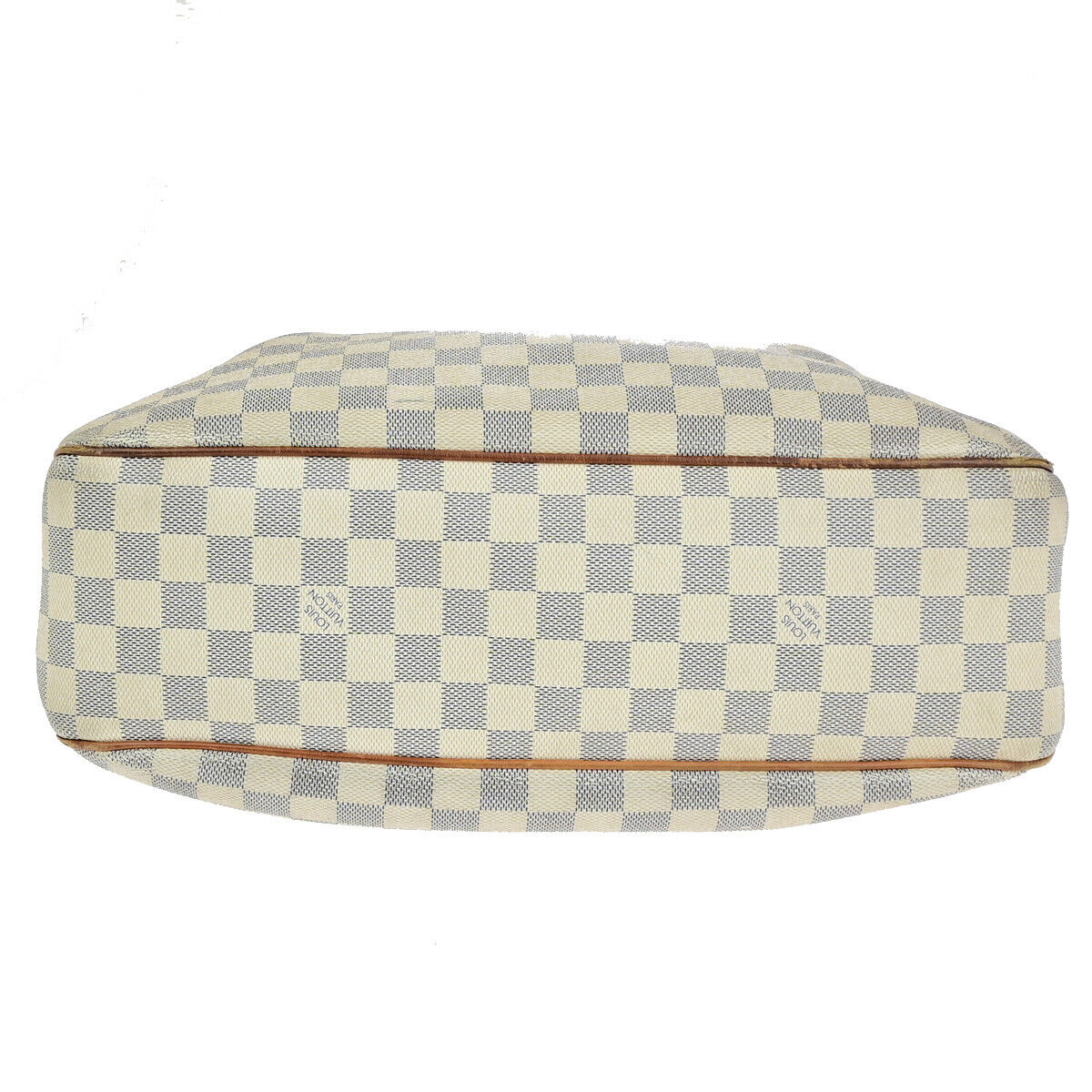 LOUIS VUITTON Siracusa MM Shoulder Bag Damier Azur Leather White N41112 37YG611