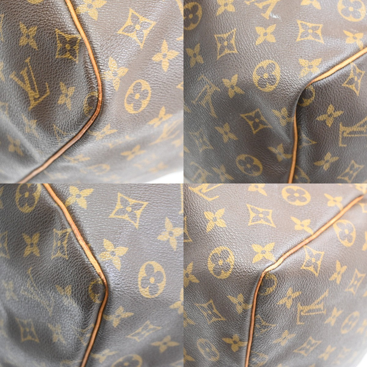 LOUIS VUITTON Keepall 60 Travel Hand Bag Monogram Leather Brown M41422 11TA351