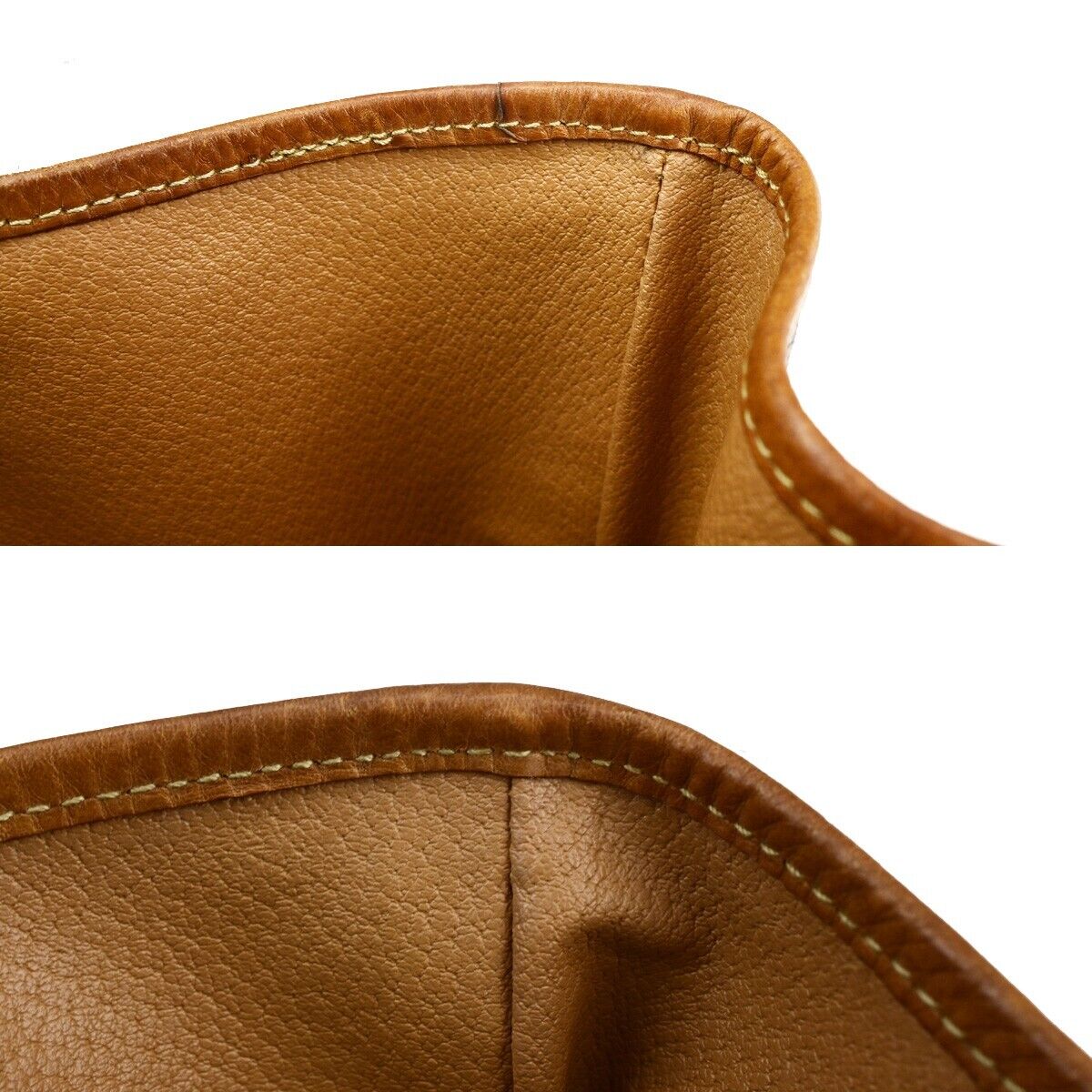 CELINE Logo Macadam Pattern Drawstring Shoulder Bag PVC Leather Brown 69HB986