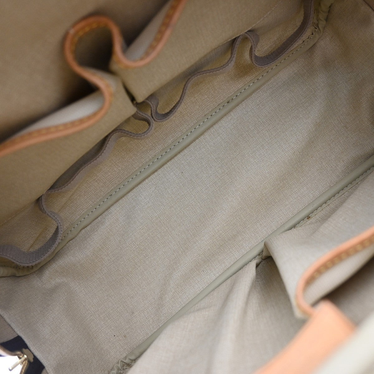 LOUIS VUITTON LV Logo Deauville Hand Bag Monogram Leather Brown M47270 74KP594