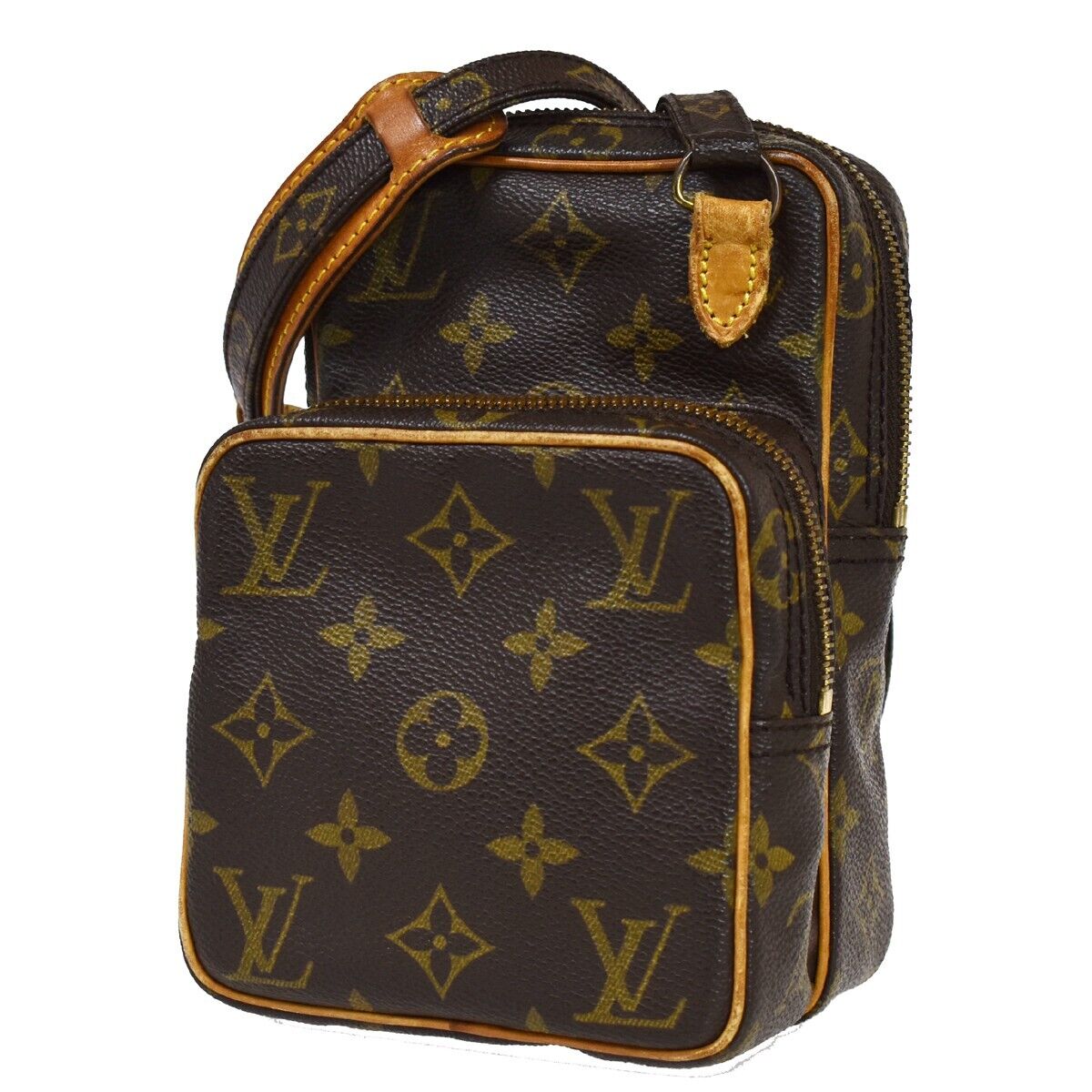 LOUIS VUITTON Mini Amazon Shoulder Bag Monogram Leather Brown M45238 86EA041