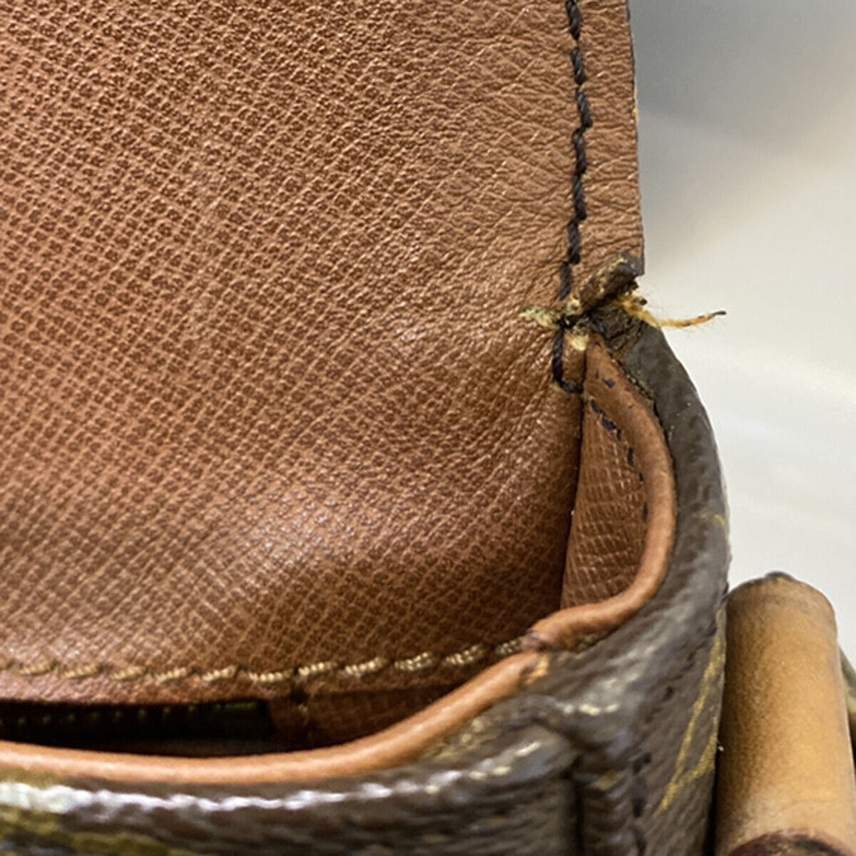 LOUIS VUITTON Chantilly GM Shoulder Bag Monogram Leather Brown M51232 62YG540