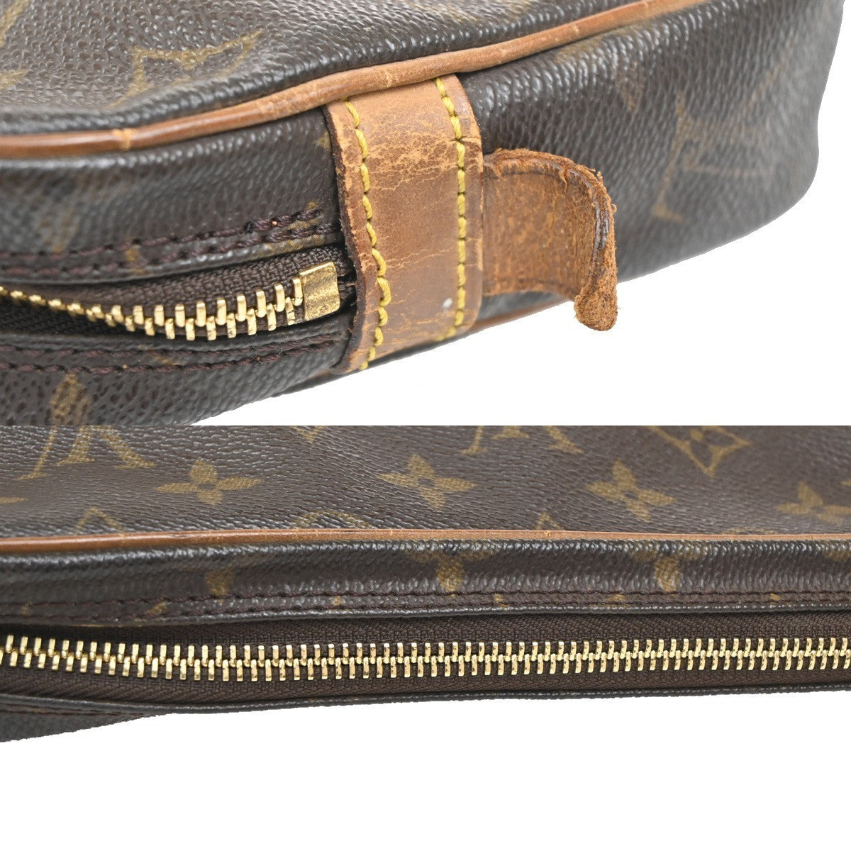 LOUIS VUITTON Marly Dragonne GM Clutch Hand Bag Monogram Brown M51825 62KC196