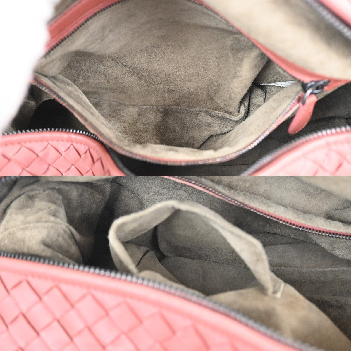 BOTTEGA VENETA Intrecciato Montaigne Shoulder Handbag Leather Pink Italy 53RL748
