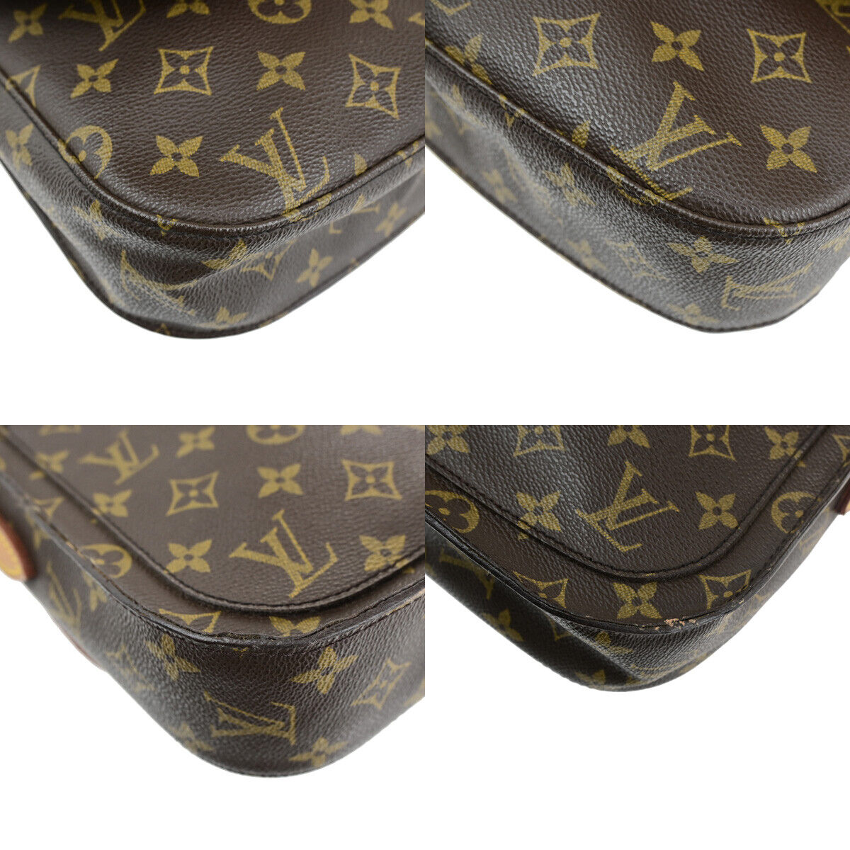 LOUIS VUITTON Saint Cloud GM Shoulder Bag Monogram Leather Brown M51242 87YG518