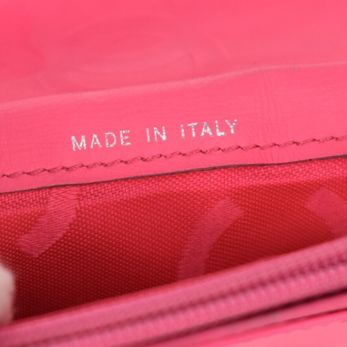 CHANEL CC Logo Cambon Long Bifold Wallet Leather Black Pink Italy 87SH089