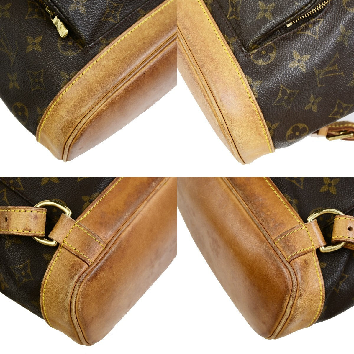 LOUIS VUITTON Montsouris MM Backpack Bag Monogram Leather Brown M51136 75EE122