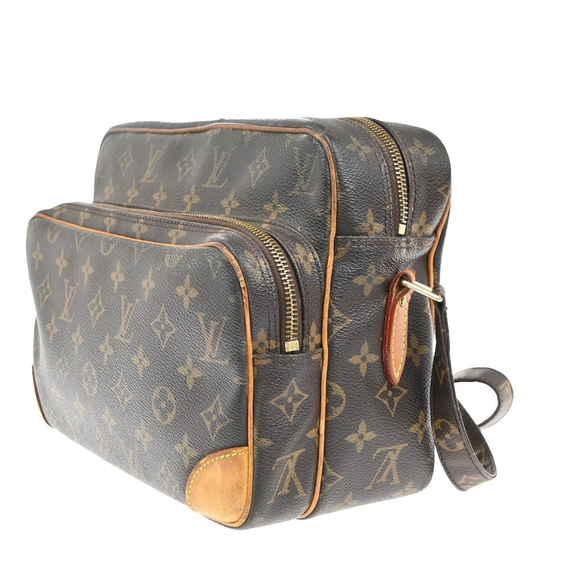 LOUIS VUITTON Nile Crossbody Shoulder Bag Monogram Leather Brown M45244 82MA341