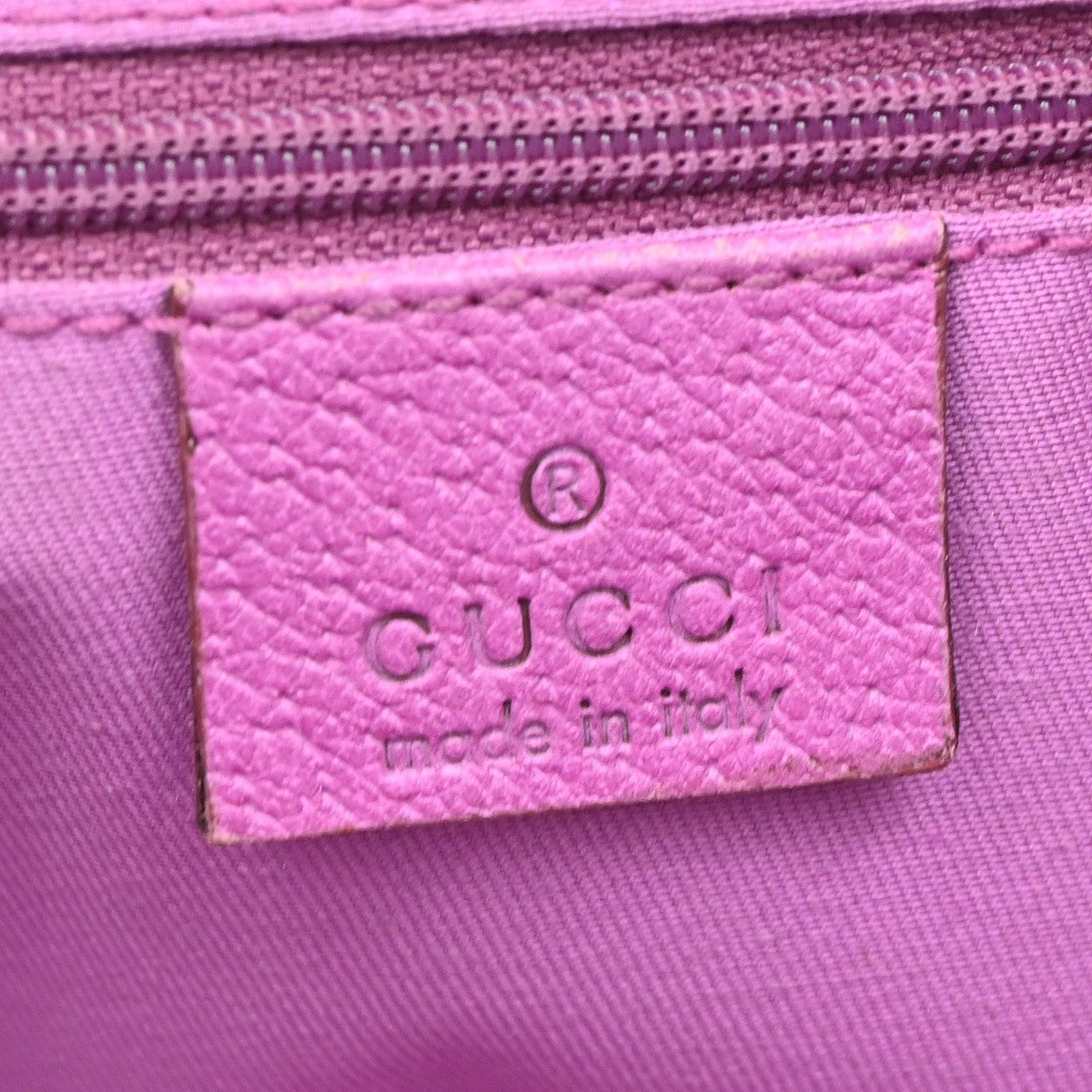 GUCCI GG Pattern Abbey Shoulder Bag Canvas Leather Beige Pink GHW Itlay 67DA040