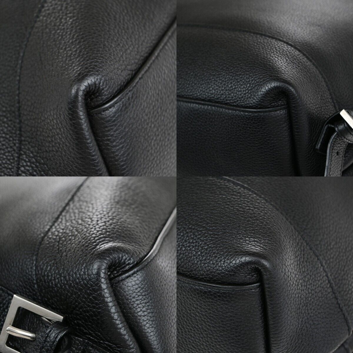 SAINT LAURENT YSL Sac De Jour Backpack Bag Leather Black SHW Italy 47RK386