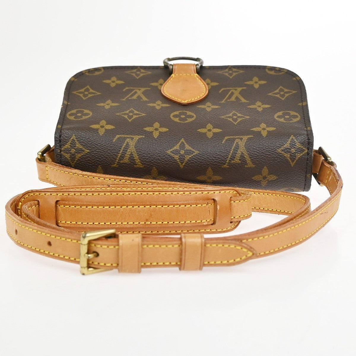 LOUIS VUITTON Saint Cloud MM Shoulder Bag Monogram Leather Brown M51243 82KC898