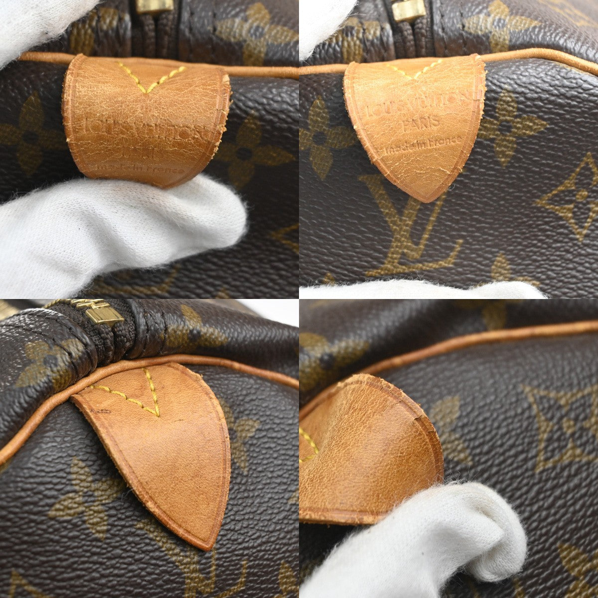 LOUIS VUITTON Keepall 60 Travel Hand Bag Monogram Leather Brown M41422 74YH945