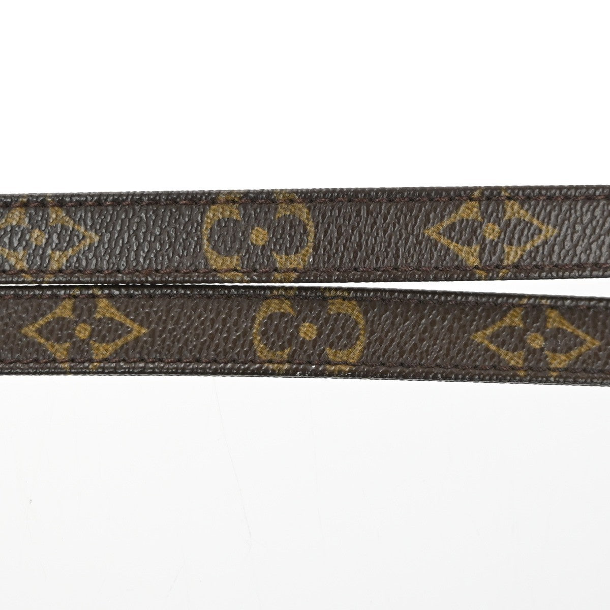 LOUIS VUITTON Shoulder Strap Monogram Leather Brown GHW Bag Accessory 05MA240