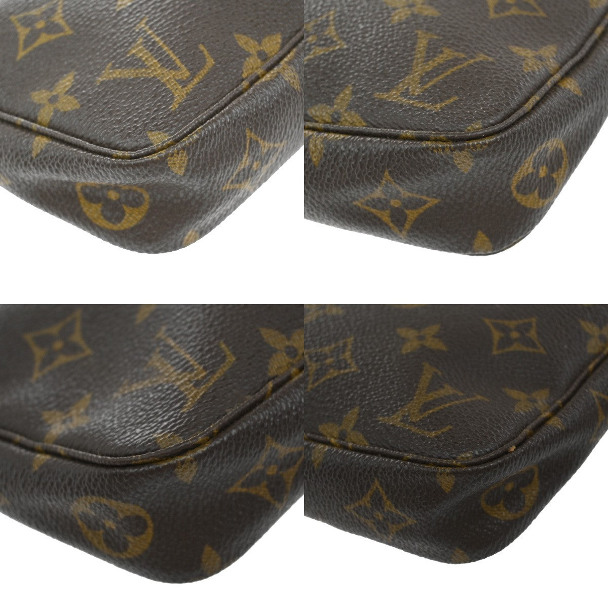 LOUIS VUITTON Pochette Accessoires Hand Bag Monogram Leather BN M51980 38EF857