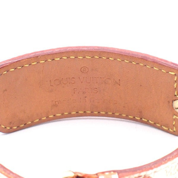 LOUIS VUITTON Porte Adresse Bracelet Bangle Monogram Multi White M92594 04MA180