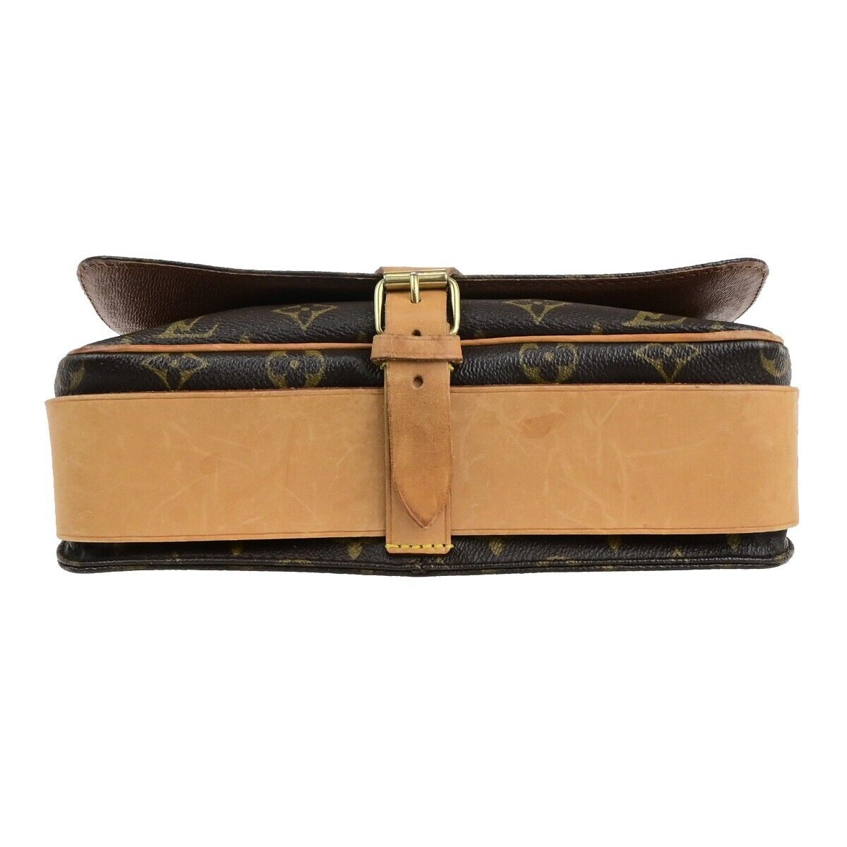 LOUIS VUITTON Cartouchiere GM Shoulder Bag Monogram Leather Brown M51252 96KA453
