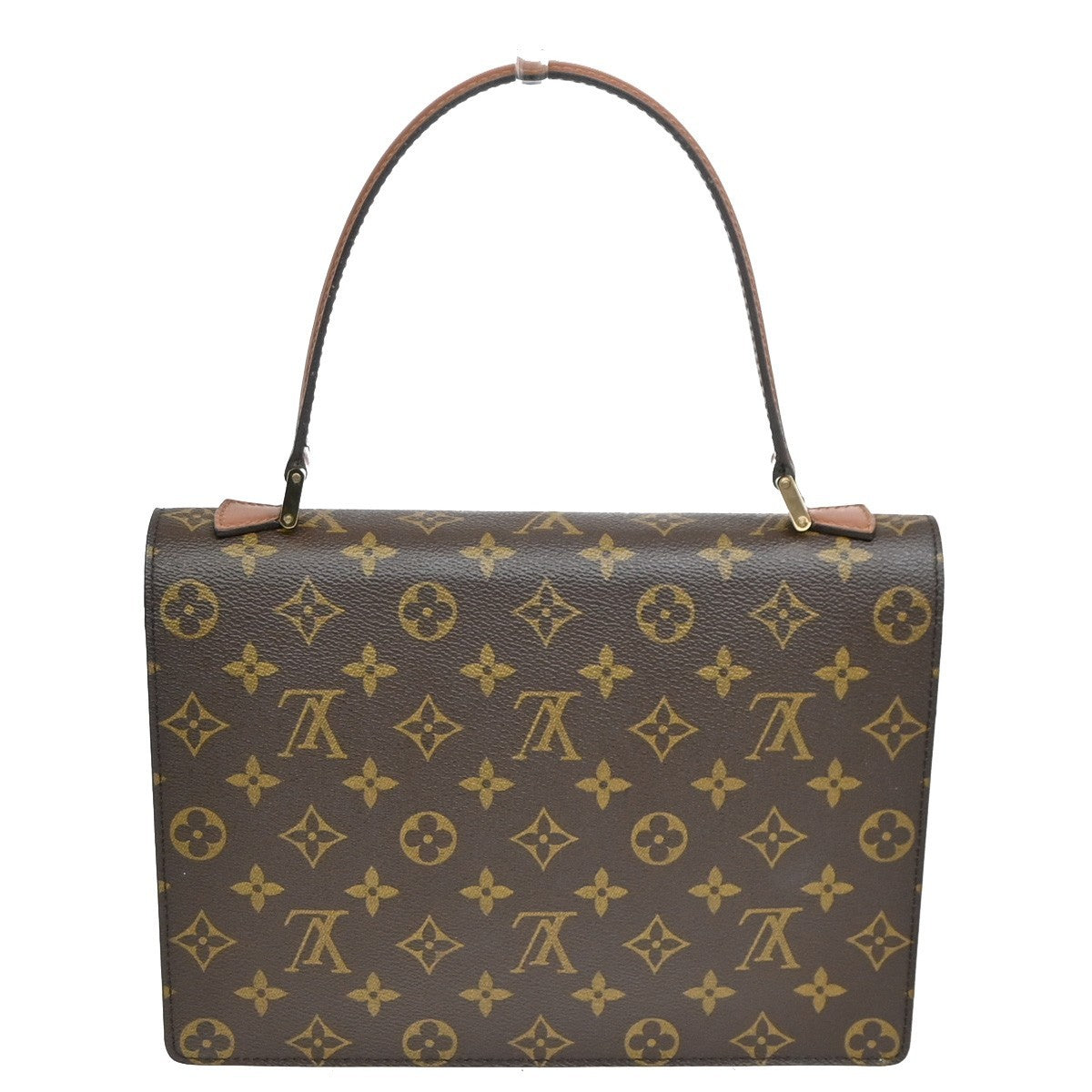 LOUIS VUITTON Concorde Hand Bag Monogram Leather Brown France M51190 90KB989