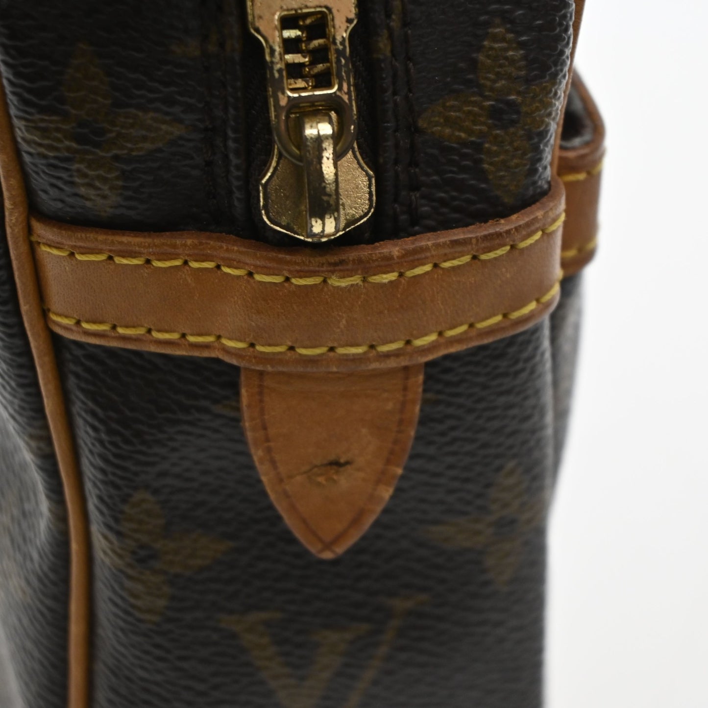 LOUIS VUITTON Compiegne 23 Clutch Hand Bag Monogram Leather Brown M51847 66KD123
