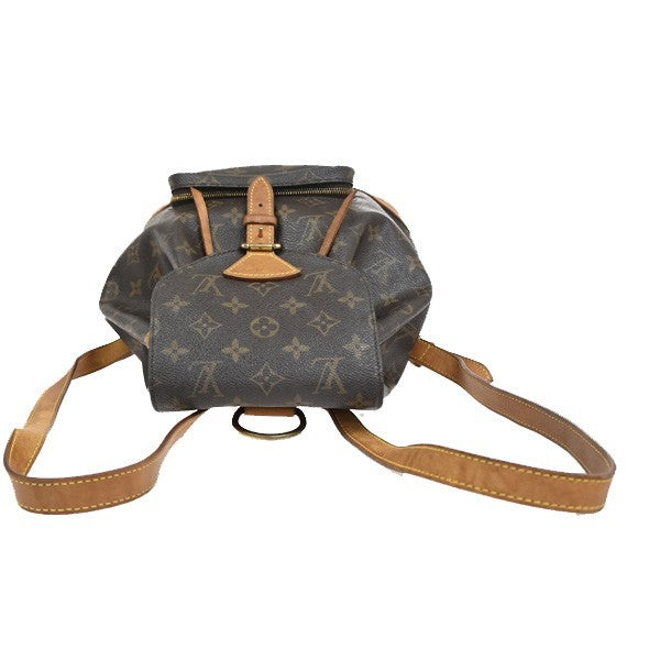 LOUIS VUITTON Montsouris MM Backpack Bag Monogram Leather Brown M51136 72KC944