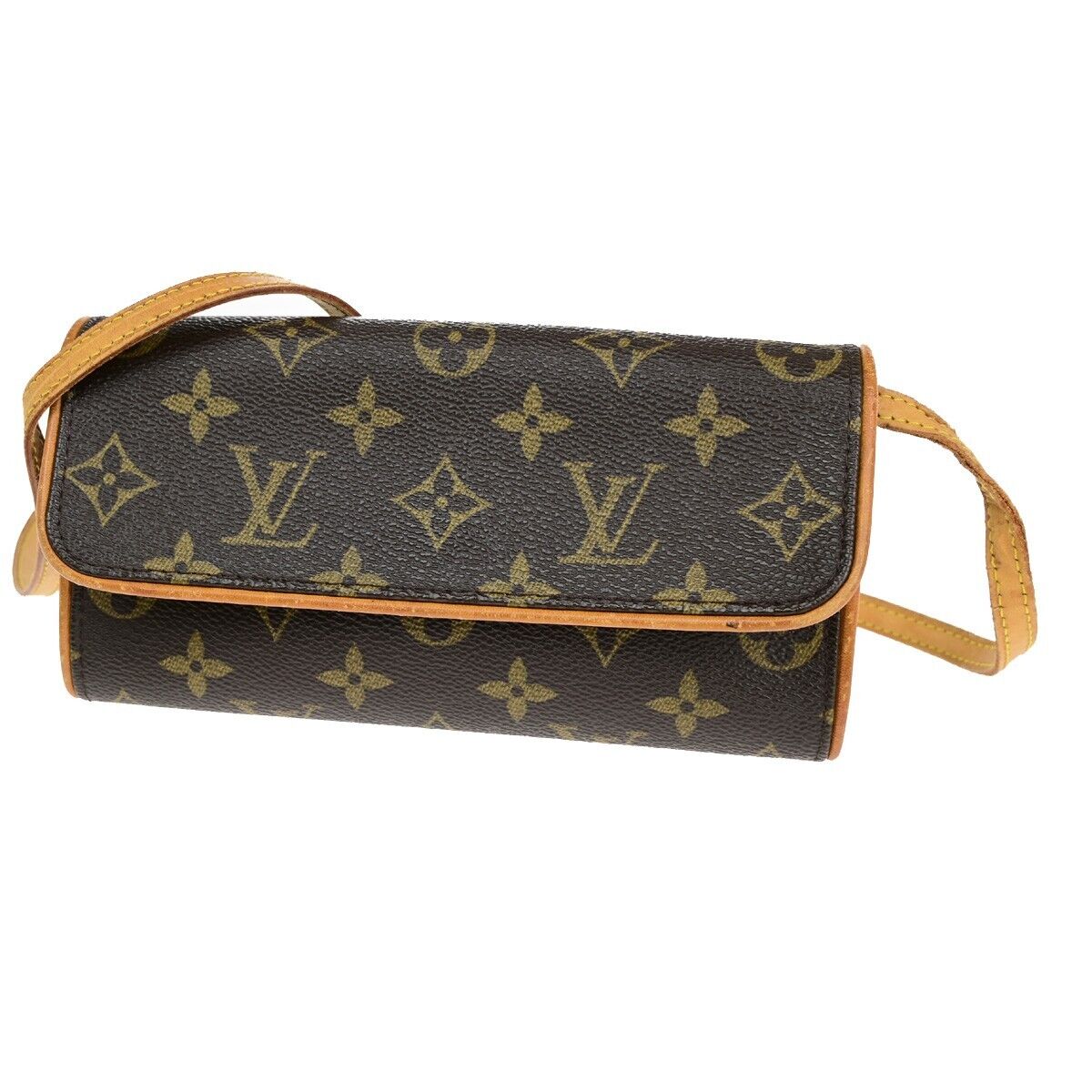 LOUIS VUITTON Pochette Twin PM 2Way Shoulder Clutch Bag Monogram M51854 30EC225