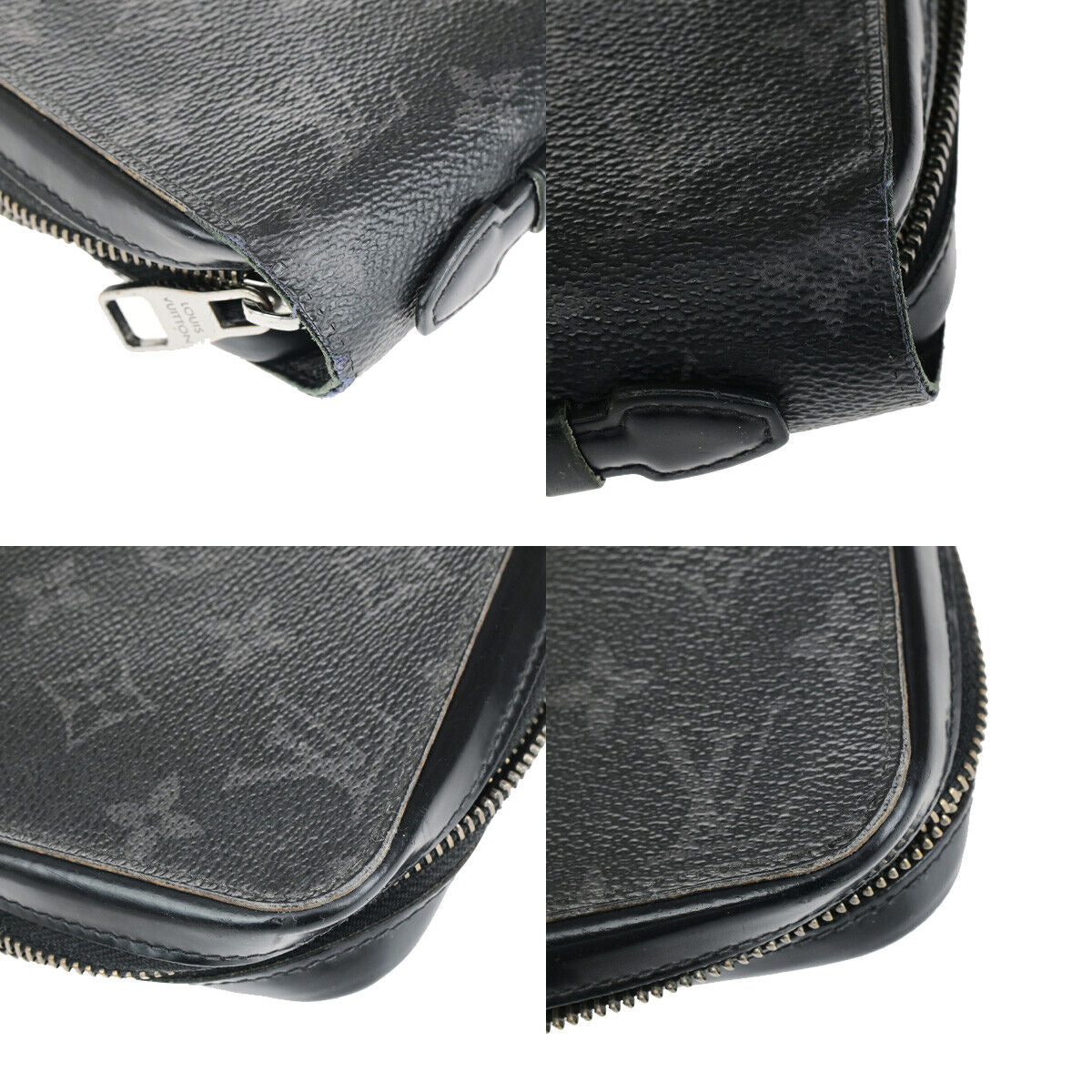 LOUIS VUITTON Zippy XL Long Travel Wallet Monogram Eclipse BK M61698 62YG561