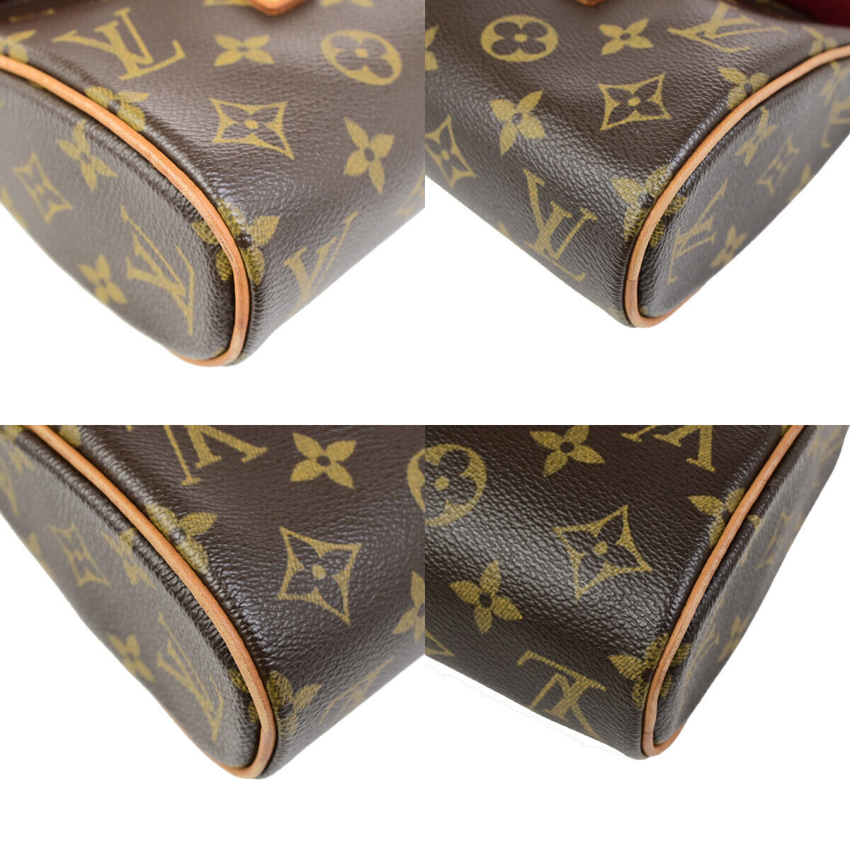 LOUIS VUITTON Sonatine Hand Bag Monogram Leather Brown France M51902 76SJ506