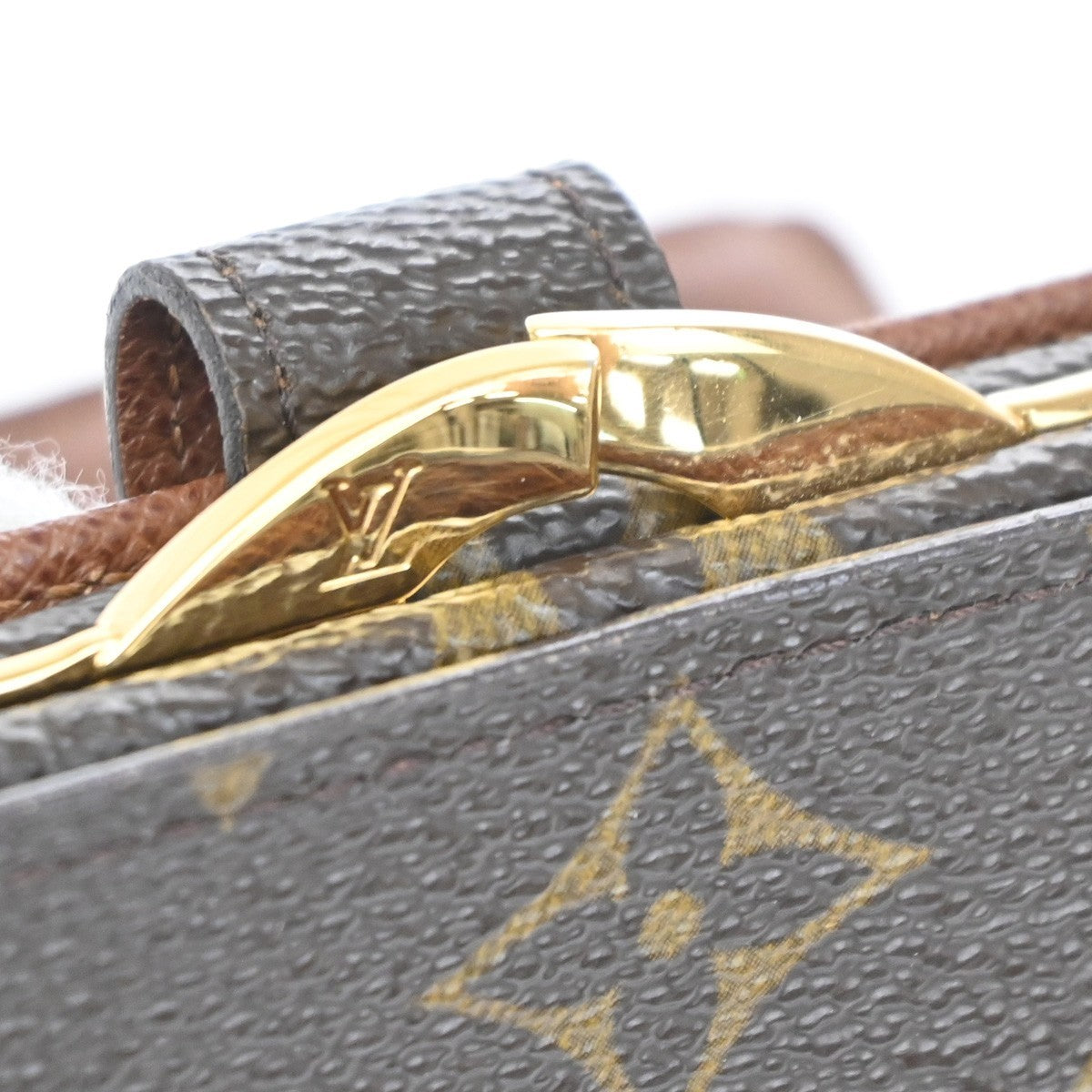 LOUIS VUITTON Compact Zip Bifold Wallet Monogram Leather Brown M61674 73TA240