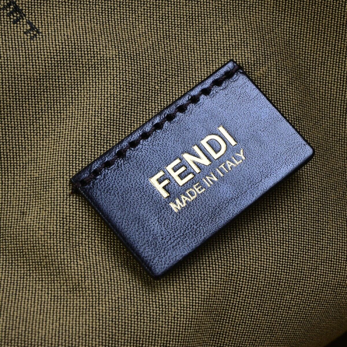 FENDI Logo Zucca Pattern Hand Tote Bag Canvas Leather Brown GHW Italy 77ED317