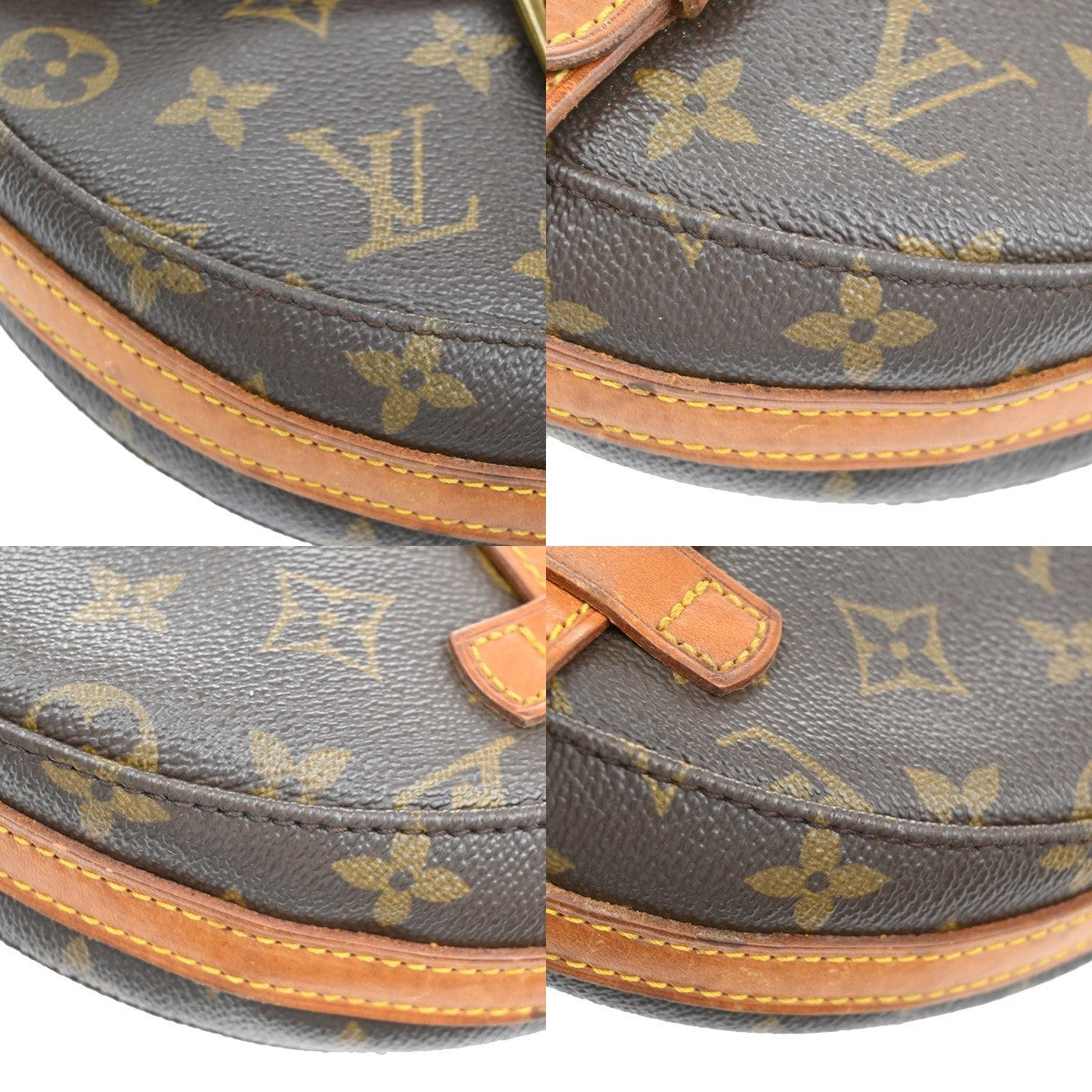 LOUIS VUITTON Chantilly PM Shoulder Bag Monogram Leather Brown M51234 80KB465