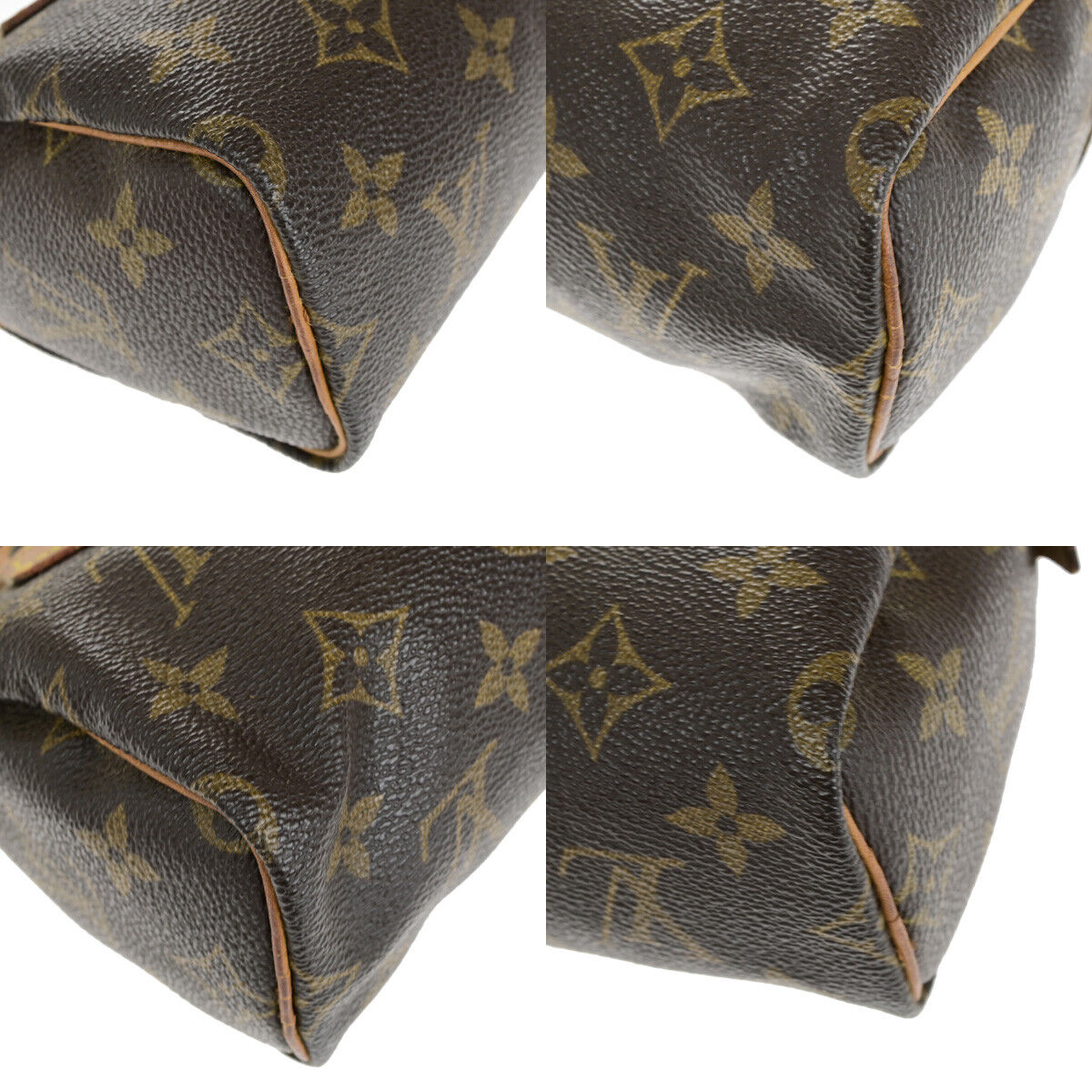 LOUIS VUITTON Mini Speedy 2Way Hand Bag Monogram Leather Brown M41534 35YF177
