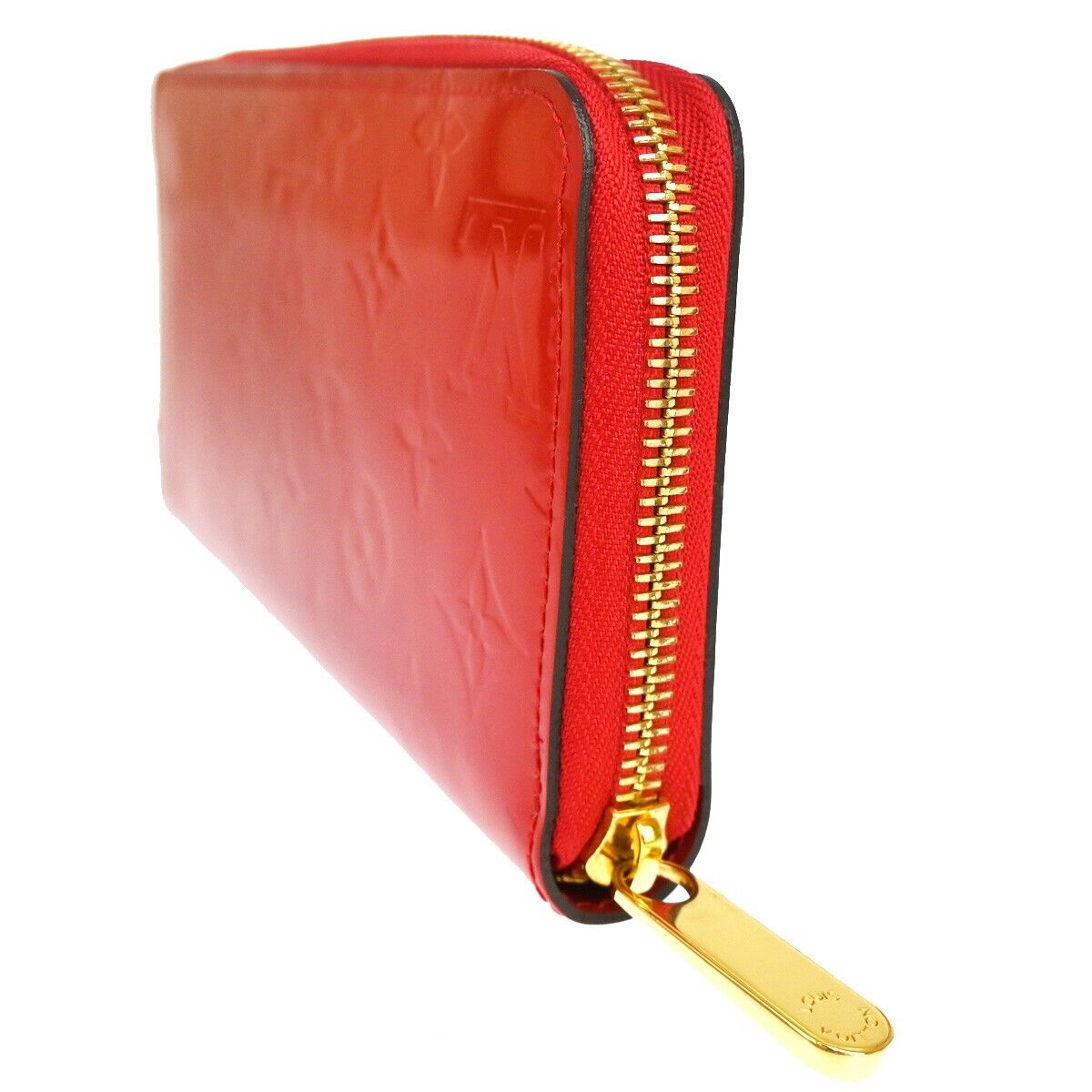 LOUIS VUITTON Zippy Wallet Purse Monogram Vaenis Leather Cerise M90200 32YD753