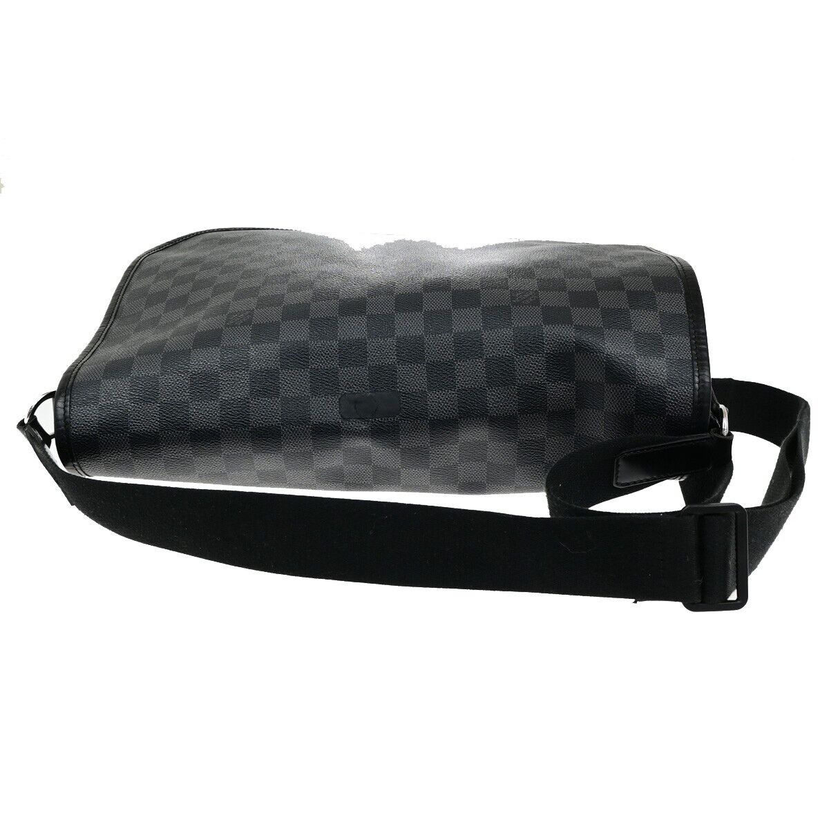 LOUIS VUITTON Daniel MM Shoulder Bag Damier Graphite Leather BK N58029 73EE029