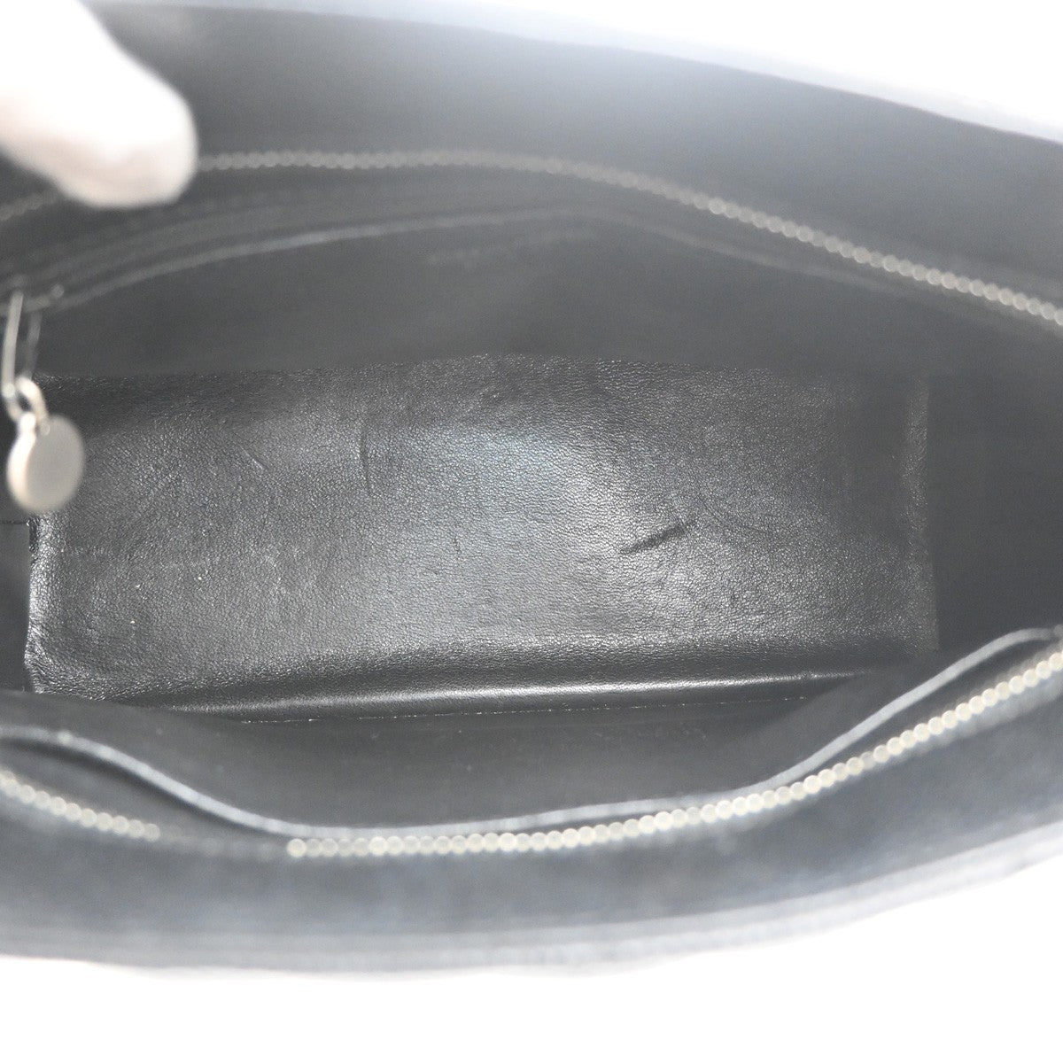 CHANEL CC Medallion Shoulder Bag Grained Calfskin Leather Black SHW 641RL957