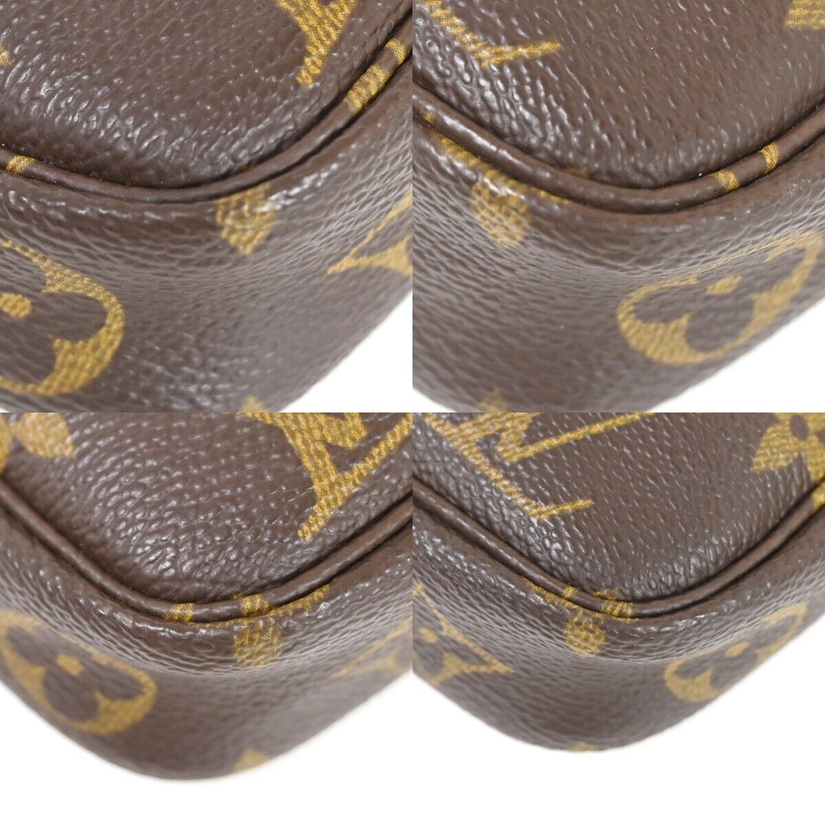 LOUIS VUITTON Pochette Accessoires Hand Bag Monogram Leather BN M51980 10HB213