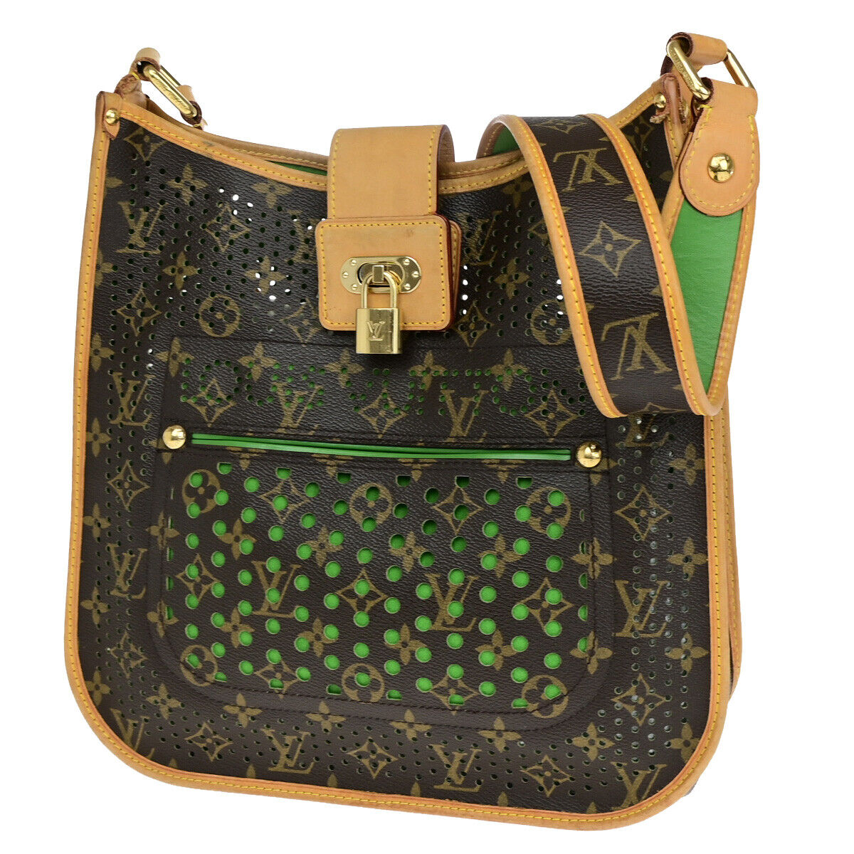 LOUIS VUITTON Musette Shoulder Bag Monogram Perfo Leather BN GN M95173 689YF328
