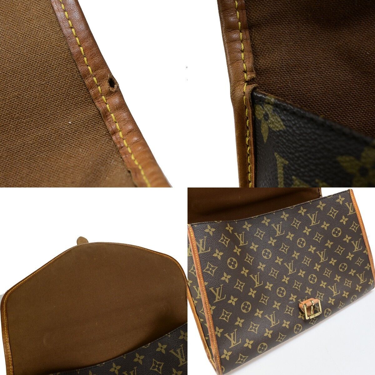 LOUIS VUITTON Beverly Hand Bag Briefcase Monogram Leather Brown M51121 81EB853