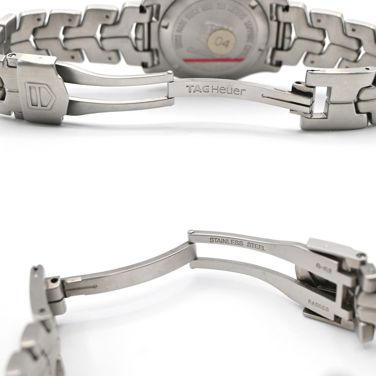 TAG HEUER Link Date Watch 35mm WT5211 Chronograph AT White Dial SS 10LC595